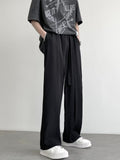 Men Sweatpants Men's Summer Drape Wide Leg Loose Straight Casual