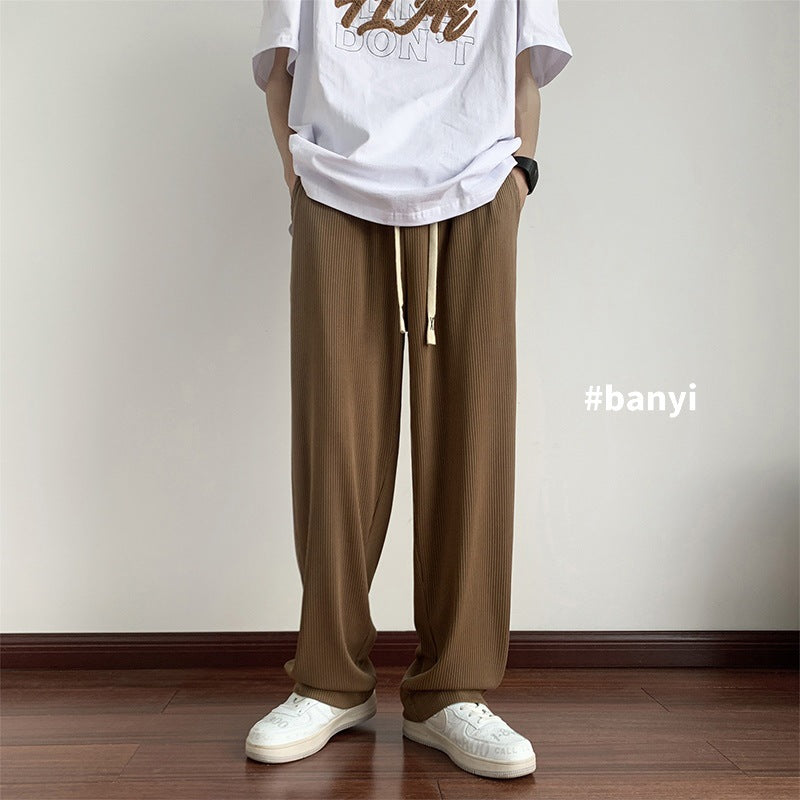 Men Sweatpants Casual Straight-Leg Men's Summer Trendy Loose