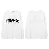 Men Long Sleeve Shirt Dark Graffiti Patch Long Sleeves T-shirt Men and Women Hip Hop