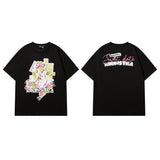 Men T Shirt Fashion Brand Printing Short-Sleeved T-shirt Men and Women Casual Couple