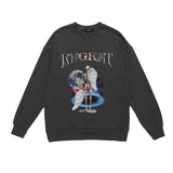 Men Long Sleeve Shirt Vintage Floral Print Long Sleeves T-shirt Men Loose Bottoming Top