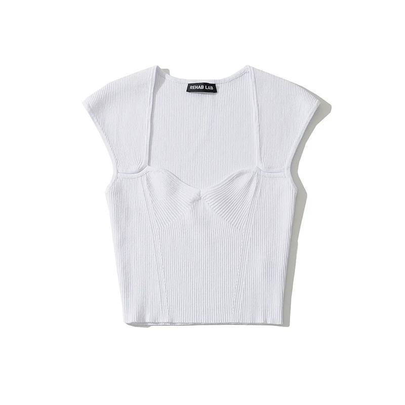 Women T-Shirt Knitwear Top Women's Summer Short-Sleeved T-shirt