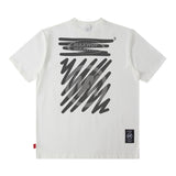 Men's T Shirt Letter Print Short-Sleeved T-shirt Men's and Women's Vibe Style Loose Top