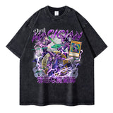 Anime Yu Gi Oh T Shirts Oversized Vintage Washed