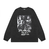Men Long Sleeve Shirt Long Sleeve Couple T-shirt Men and Women Hiphop Hip Hop Loose All-Match