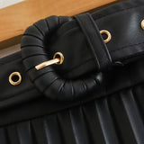 Women's Skirt Spring and Autumn Korean Skirt Women's Leather