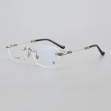CHH Chrome Hearts Glasses Frameless Pure Titanium Glasses Frame Personalized Business