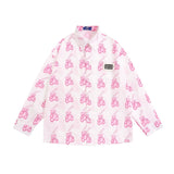 Men Long Sleeved T Shirt Printed Long Sleeve Shirt Boys BF Loose Casual Spring and Summer Shirt