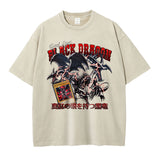 Anime Yu Gi Oh T Shirts Oversized Vintage Washed