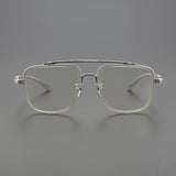 CHH Chrome Hearts Glasses Double Beam Big Face Titanium Frame Myopia Glasses Frame