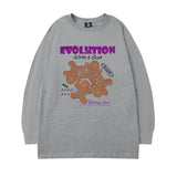 Men Long Sleeve Shirt High Street Sweater Coat Hiphop Long Sleeve T-shirt Autumn