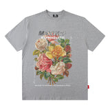 Men T Shirt Printed Short Sleeve round Neck Loose Men's and Women's T-shirt Hip-Hop Street