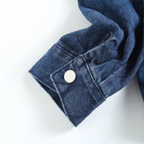 Women T-shirt Fall Long Sleeve Shirt Female Loose-Fitting Denim Clothes