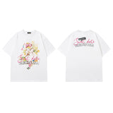Men T Shirt Fashion Brand Printing Short-Sleeved T-shirt Men and Women Casual Couple