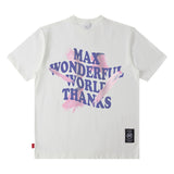 Men T Shirt Hiphop Short-Sleeved T-shirt Men's High Street Retro Street