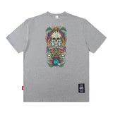 Men T Shirt Vintage Printed Spring and Summer Loose Short Sleeve T-shirt for Men and Women