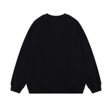 Men Hoodie Sweater Autumn and Winter Letter Printed Loose Long Sleeves round Neck Pullover Men