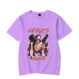 Hot Anime Kamado Nezuko Print T-shirt Women Summer