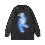 Men Long Sleeve Shirt Printed Long Sleeve T-shirt Men and Women Couple's Tops