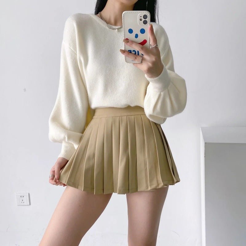 Women Skirt Autumn and Winter College Style Girl Pleated Skirt Skirt
