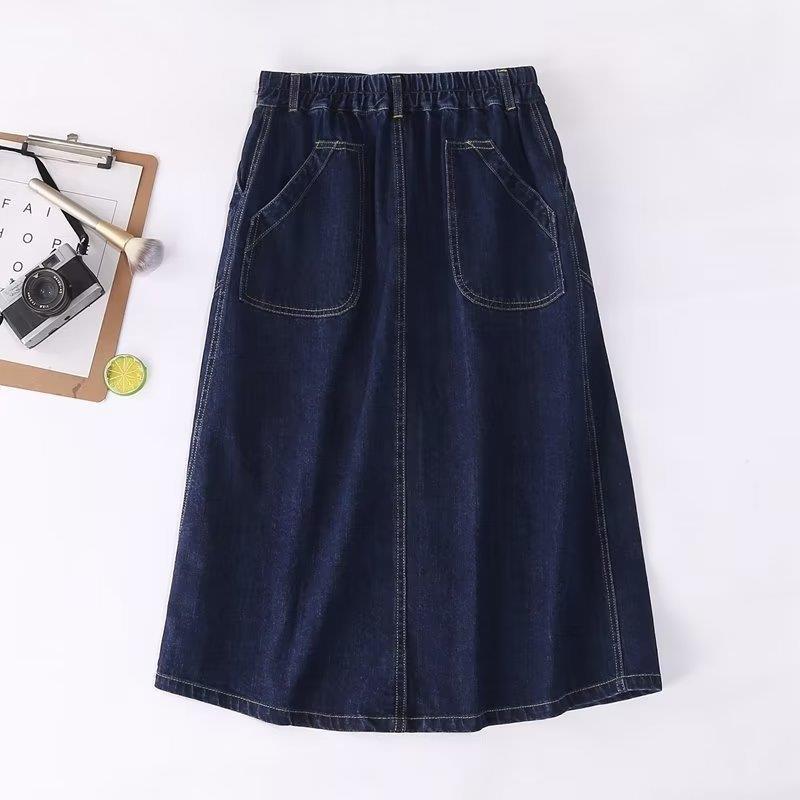 Women's Skirt Vintage Denim Skirt for Women Spring and Autumn