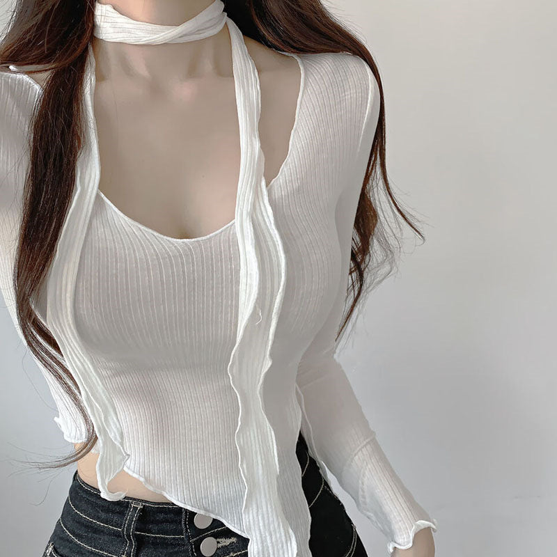 Women's Long Sleeve Shirt Women's V-neck Long Sleeve