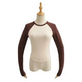 Women T-Shirt Long-Sleeved T-shirt Women's round Neck Bottoming Shirt Top