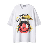Men T Shirt Hip Hop Retro Short Sleeve T-shirt Men and Women Casual