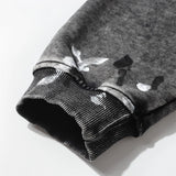 Men Hoodie Washed Old Hooded Sweater Men's Autumn and Winter Letter Printing