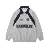 Men Hoodie Sweaters Menswear Embroidered Letters Loose Polo