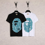 Bathing Ape T Shirt Cartoon Anime Loose Teen Summer Casual T-shirt