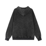 Men Hoodie Washed Old Hooded Sweater Men's Loose Casual