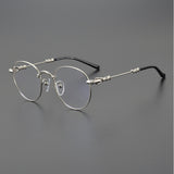 CHH Chrome Hearts Glasses Versatile retro literary round frame myopia glasses frame