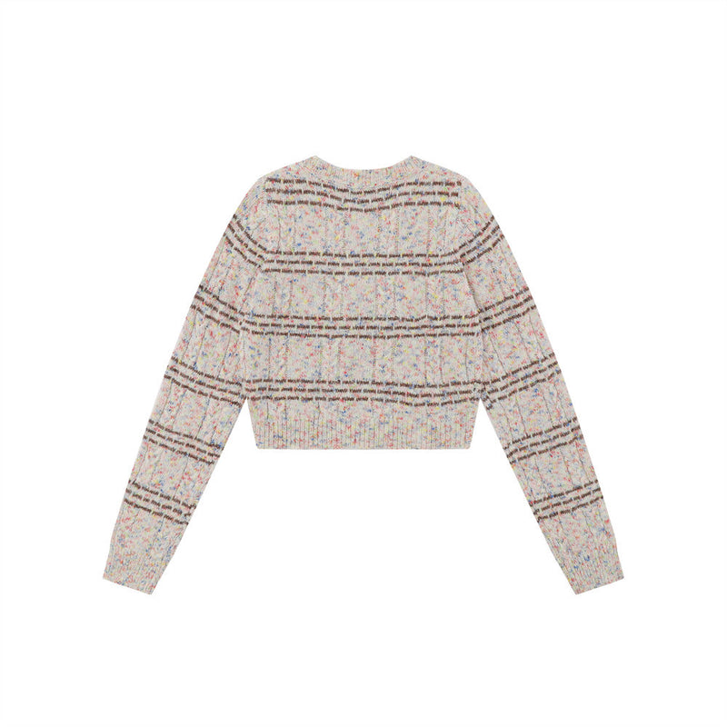 Women Sweater round Neck Sweater for Girls Autumn Casual Short
