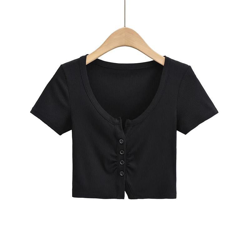 Women T-shirt Short Sleeve T-shirt Top Women's Summer round Neck