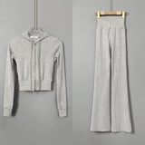 Women Long Sleeve Shirt Suit Sweater Long Sleeve Women's Trousers Casual
