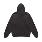 Men Fleece Lined Hoodie Autumn and Winter Hooded Sweater Male Letter Printed Long Sleeve Loose Pullover