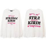 Men Long Sleeve Shirt Trendy Long Sleeve T-shirt Men and Women Loose Street Couple's Tops