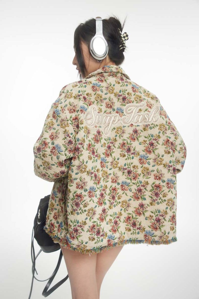 Unisex Jacket Autumn Chenille Embroidered Coat