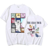 2024 The Eras Tour Cat Printed T-Shirt Women's Fashion