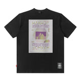 Men T Shirt Retro Hip Hop Printed Short Sleeve T-shirt for Men and Women