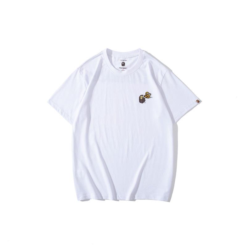 Bathing Ape T Shirt Summer Short Sleeve Printed Fashion Casual Little Bee Camouflage Letters T-shirt