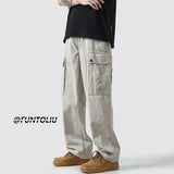 Men Sweatpants Workwear Pants Men's Summer Loose Straight Casual Pants