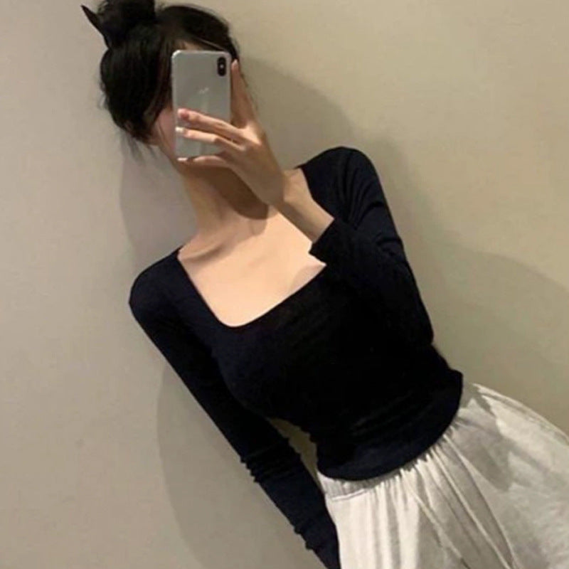 Women Long Sleeve Shirt Women's Tight Slimming Long Sleeve Top
