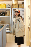 Unisex Jacket Autumn Zipper Contrast Color Jacket Coat Women's Clothing