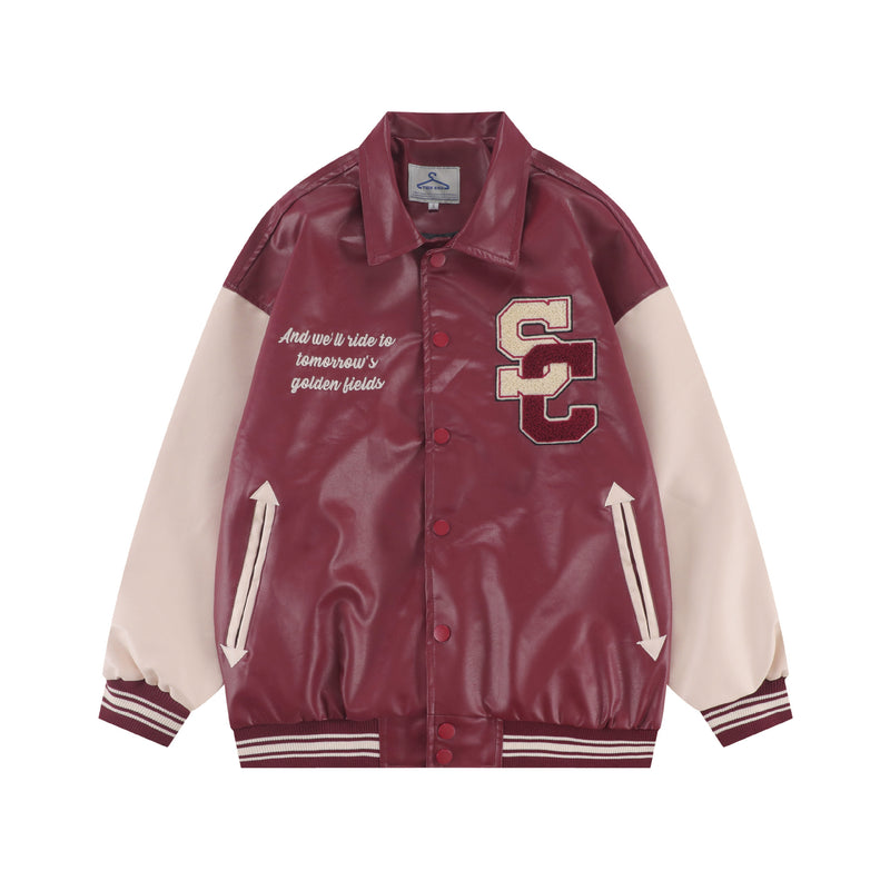 Varsity Jacket Vintage Loose Long Sleeve Jacket