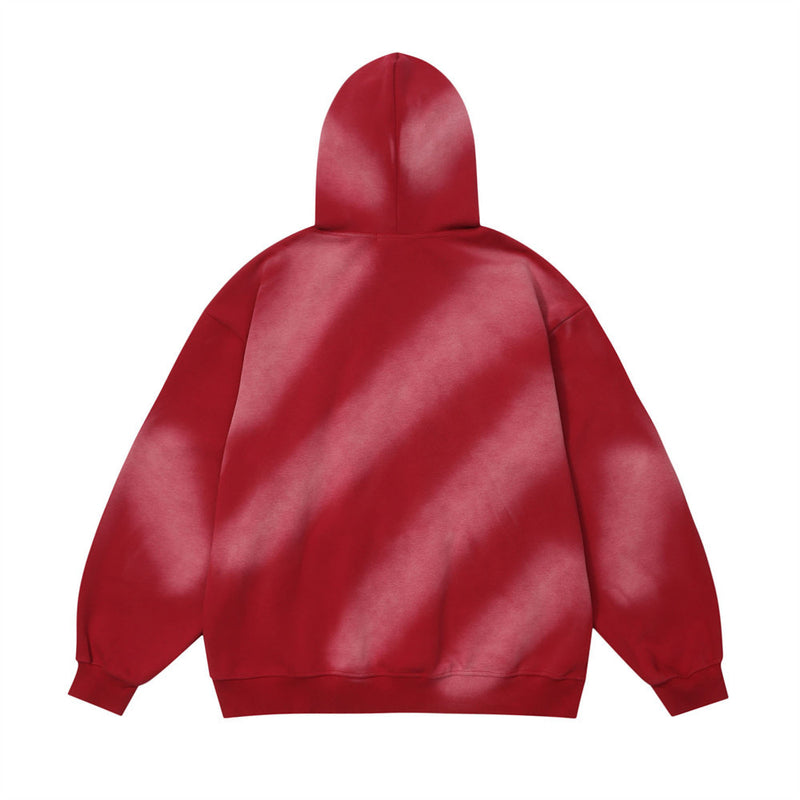 Men Hoodie Inkjet Printed Hoodie Paste Cloth Embroidery Letters