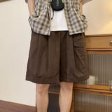 Men Sweatpants Cargo Shorts Men's Summer Loose Wide Leg High Street Casual