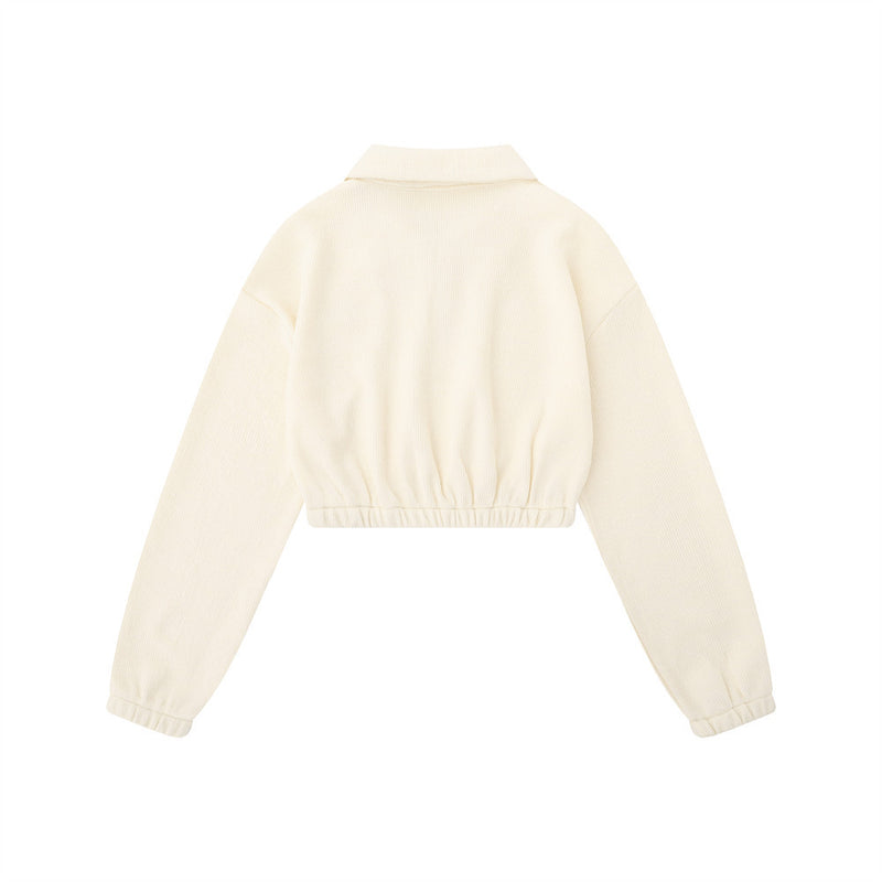 Women Hoodie Long-Sleeved Sweater Women's Autumn Short Top