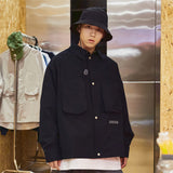 Men Long Sleeve T Shirt Men Loose Street Casual Overshirt All-Match